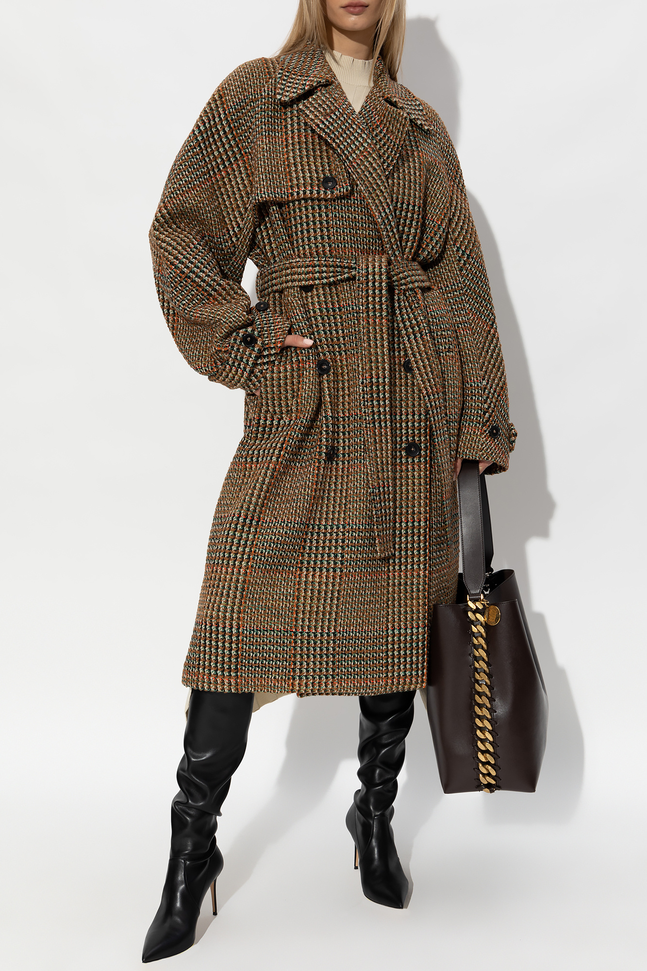 Stella mccartney check on sale coat